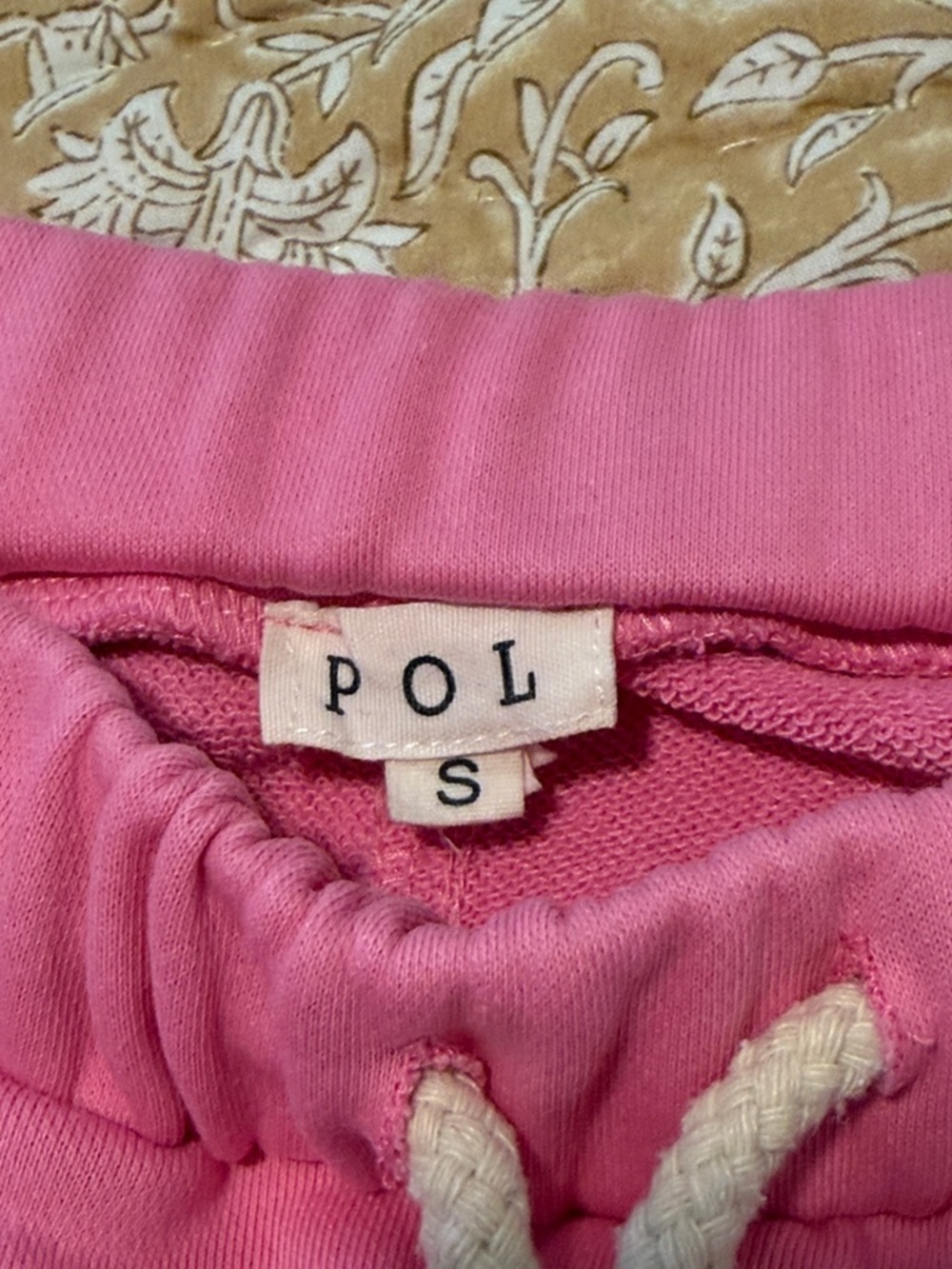 POL Distressed Terry Jogger Sweatpants Bubblegum Pink Boho Hippie Style Small - Picture 14 of 15